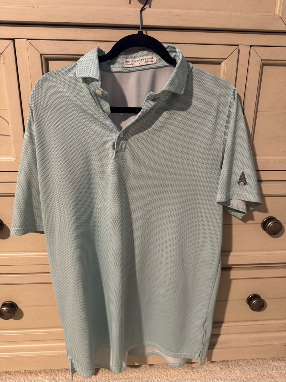 Men's Performance Polo Shirt in Light Mint by Southern Tide